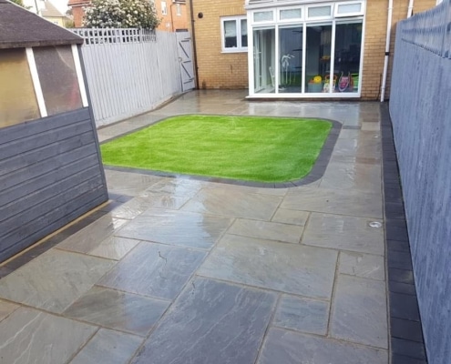 Patio installation in Mansfield by Direct Drives and Patios