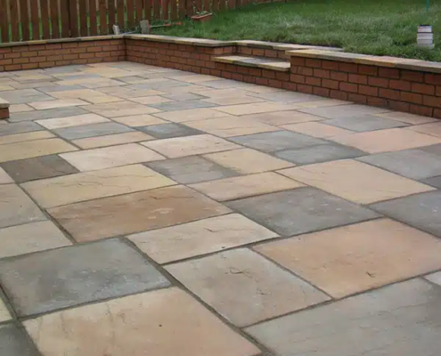 Indian sandstone patio completed in Nottingham