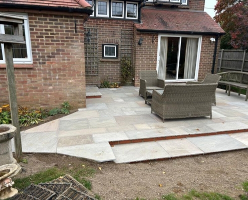 Sandstone Patio installed in Nottingham by Direct Driveways and patios