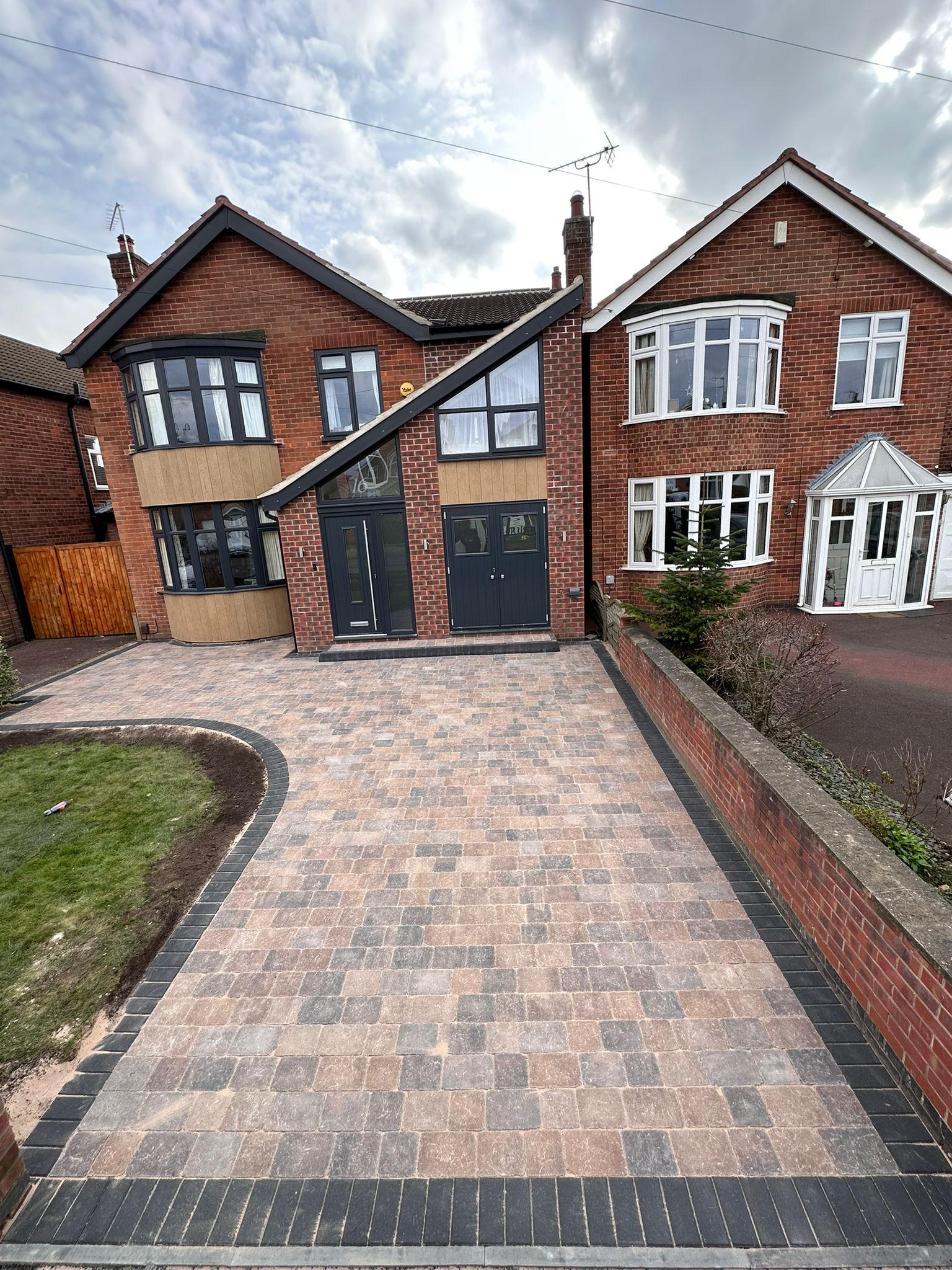 large block paving driveway completed in Wollaton Nottingham by Direct Drives & Patios